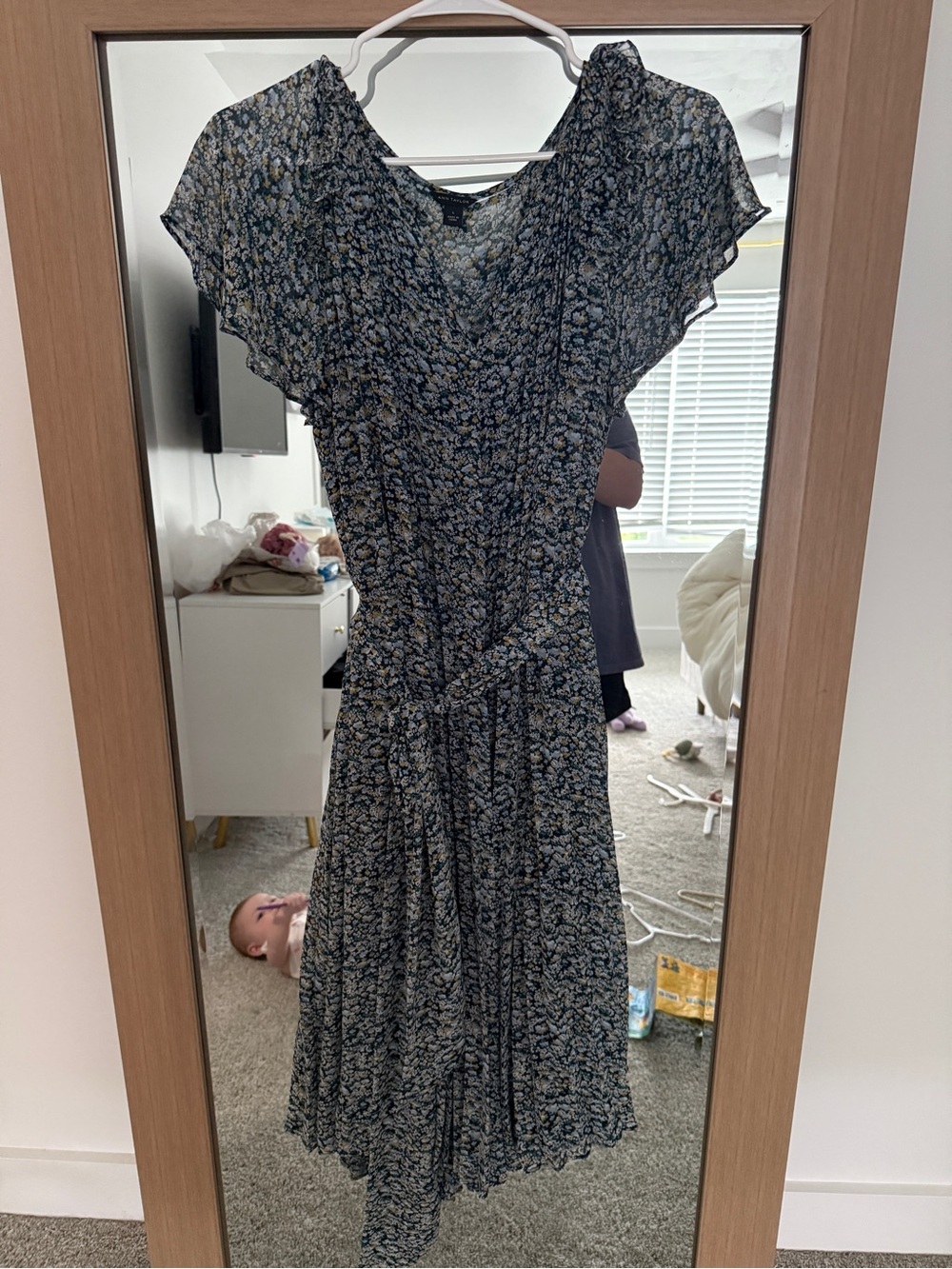 Ann Taylor pleated midi dress